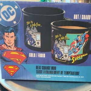 DC Superman Black and Blue Heat Changing Mug